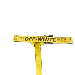 Off-White Yellow Strap with Black Buckle